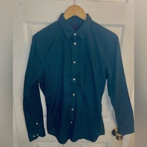 Dark Green Polka Dot Shirt